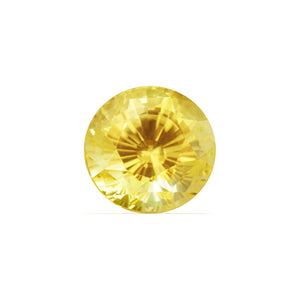 Yellow Sapphire Round GIA Certified Untreated 5.57 cts.