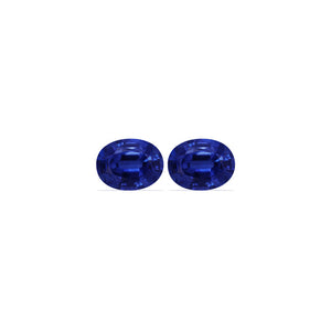 BLUE SAPPHIRE GIA Certified Untreated 4.49 cttw. Oval Matched Pair