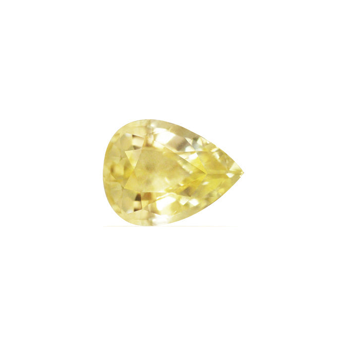 Yellow Sapphire Pear  Untreated 1.68 cts.