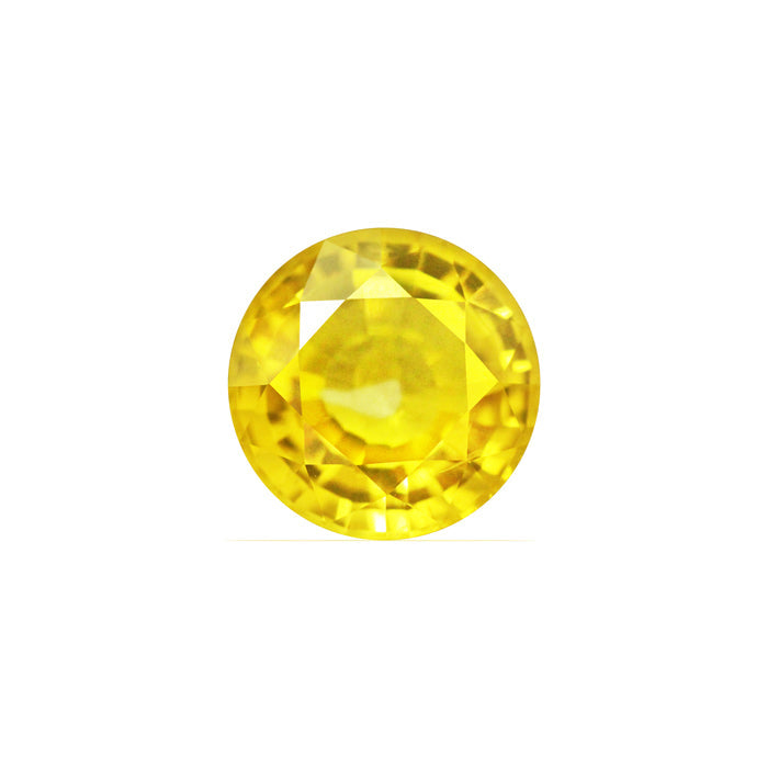 Yellow Sapphire Round 2.63 cts.