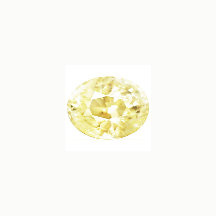 Yellow Sapphire Oval 1.27  cts.