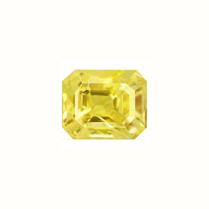 Yellow Sapphire  Emerald Cut 1.38 cts.