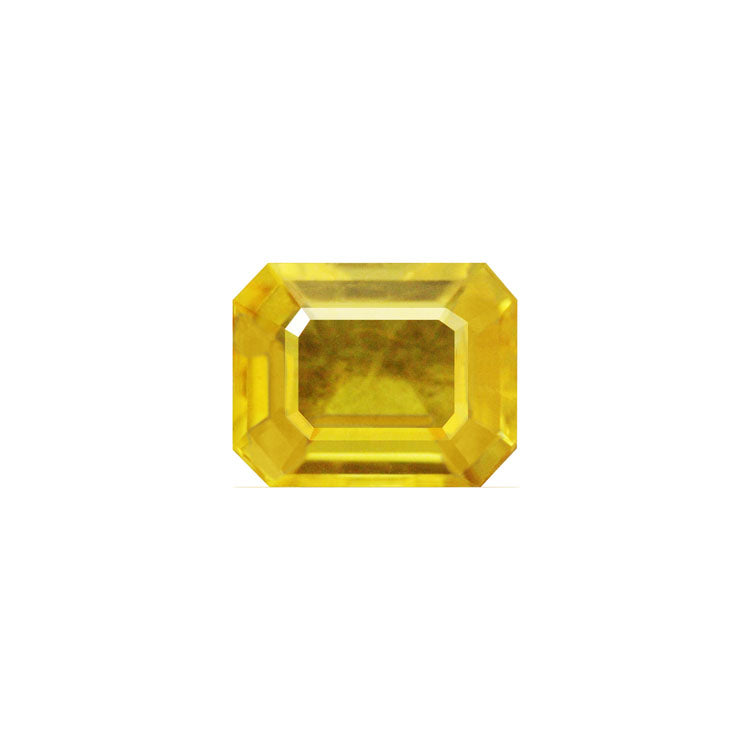 Yellow Sapphire   Emerald Cut 1.97 cts.