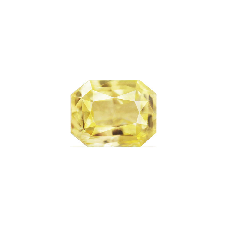 Yellow Sapphire  Emerald Cut Untreated 1.50 cts.