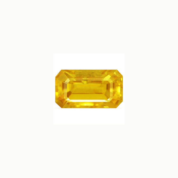 Yellow Sapphire  Emerald Cut 1.77 cts.