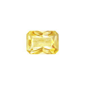 Yellow Sapphire  Emerald Cut Untreated 1.67 cts.