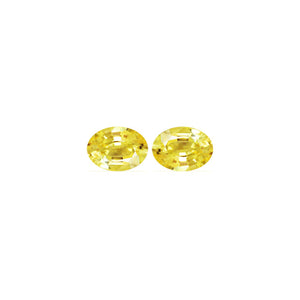 Yellow Sapphire Oval Matched Pair 1.98 cttw.