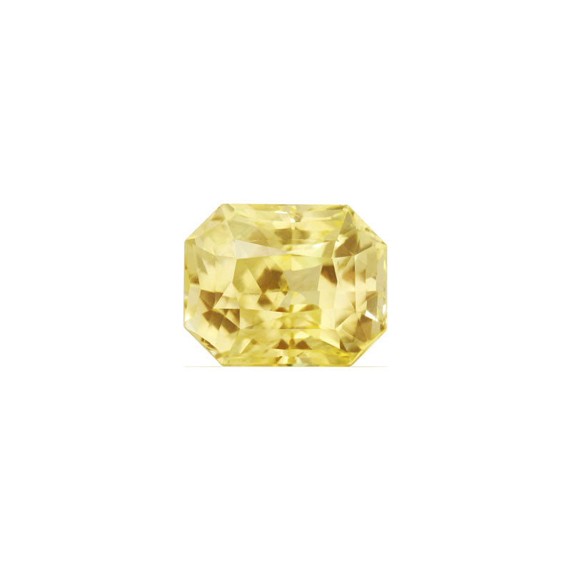Emerald Cut  Yellow Sapphire GIA  Certified Untreated 10.68 cts.