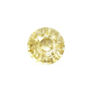 Yellow Sapphire Round GIA Certified Untreated 2.55cts.