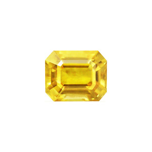 Yellow Sapphire   Emerald Cut 1.67 cts.