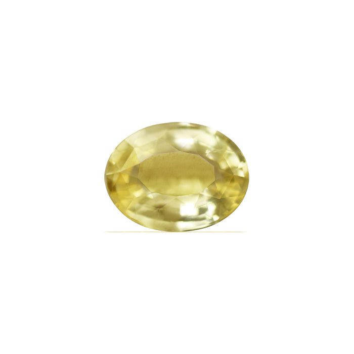 Yellow Sapphire Oval GIA Certified Untreated 3.01 cts.