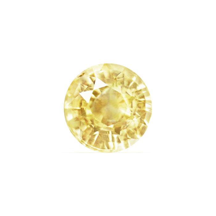 Yellow Sapphire Round  Untreated 1.08 cts.