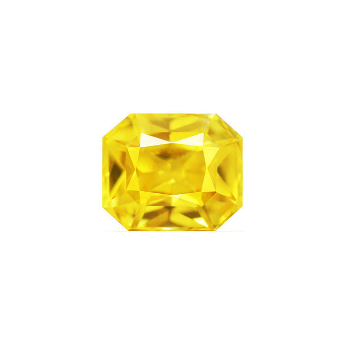 Yellow Sapphire  Emerald Cut  2.44 cts.