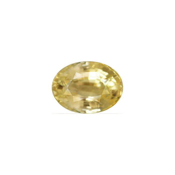 Yellow Sapphire Oval GIA Certified Untreated 6.53 cts.