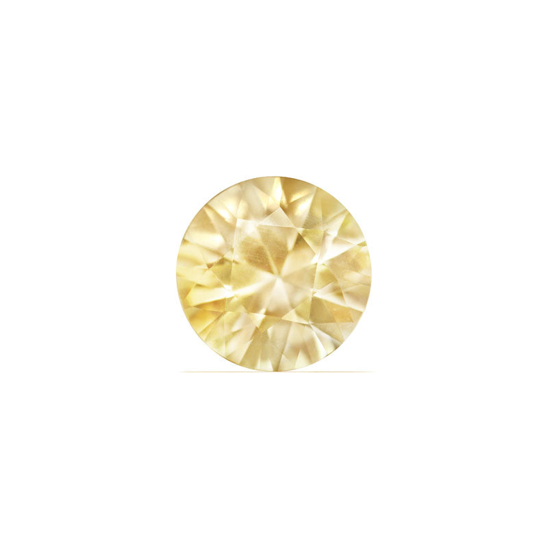 Yellow Sapphire  Round GIA Certified Untreated 10.87 cts.