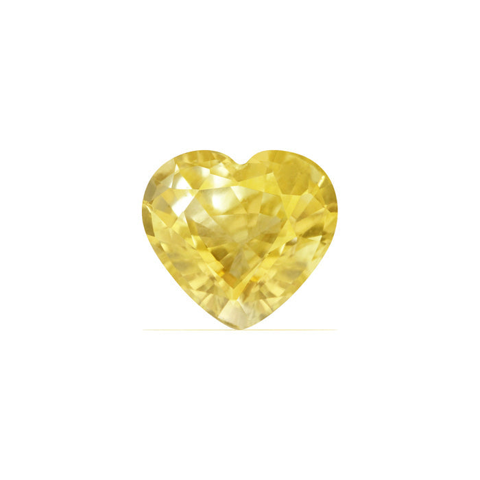 Yellow Sapphire Heart Untreated 2.71 cts.