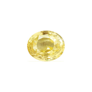 Yellow Sapphire Oval GIA Certified Untreated 6.65cts.