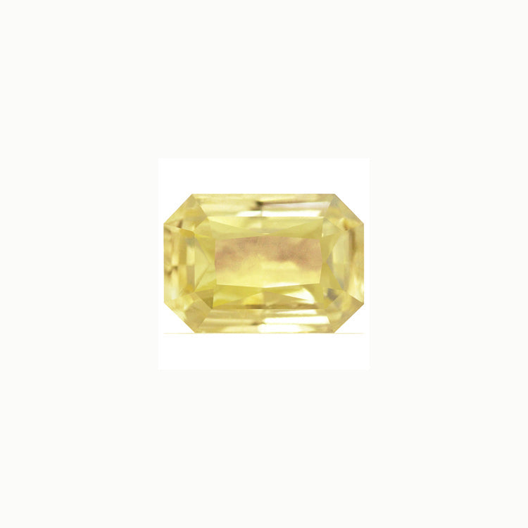 Yellow Sapphire Emerald Cut Untreated 1.34 cts.