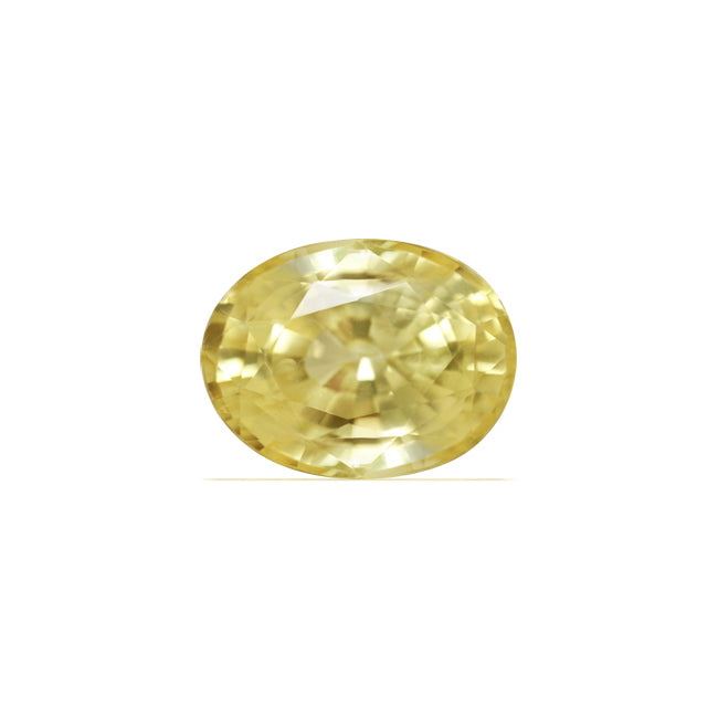 Yellow Sapphire Oval GIA Certified Untreated 9.19 cts.