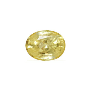Yellow Sapphire Oval GIA Certified Untreated 9.19 cts.