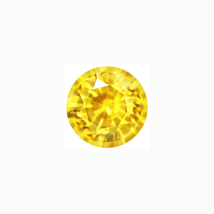 Yellow Sapphire Round 0.89  cts.