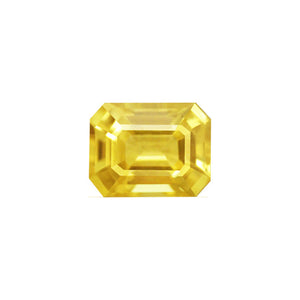 Yellow Sapphire  Emerald Cut 1.69 cts.