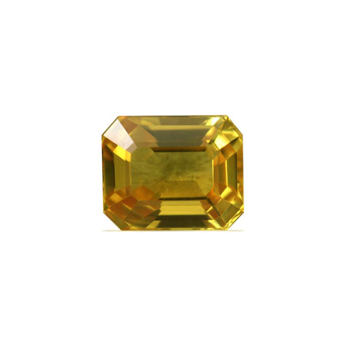 Yellow Sapphire Emerald Cut 7.14 cts.