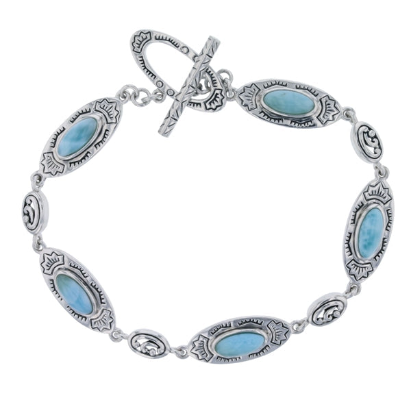 Larimar Filigree Bracelet