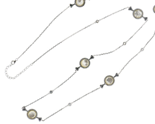Mother Of Pearl Long Necklace