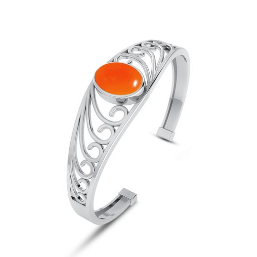 Orange Carnelian Bangle