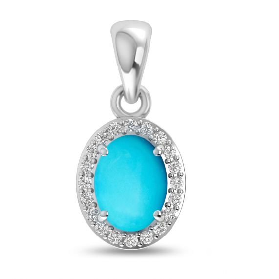 Oval Turquoise Pendant