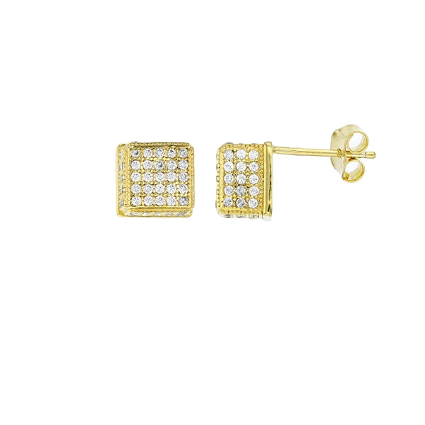 Square Glow Stud Earring