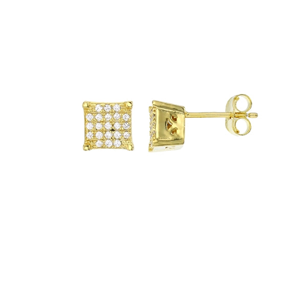 Small Square Gold  Earring