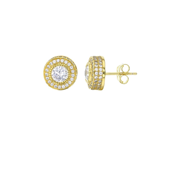 Circle Gold  Stud Earring