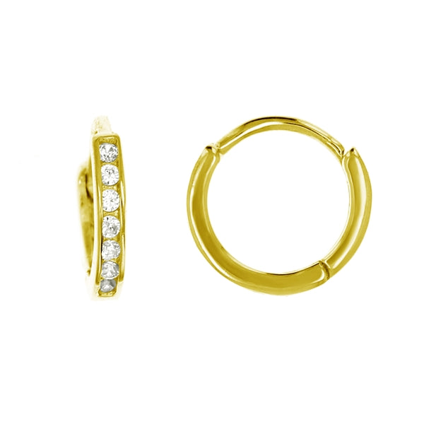 Small Huggie Gold Plated Earring