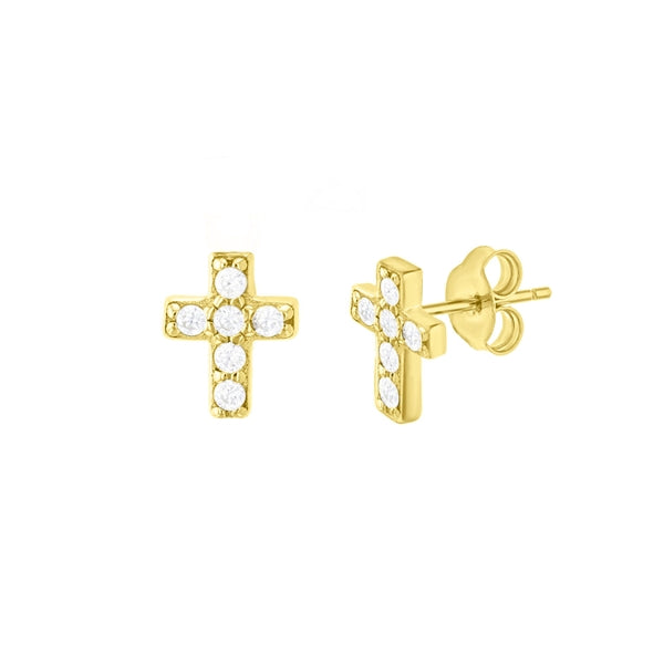 Small CroSS 925 Stud Earring