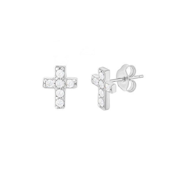 Small CroSS Stud Earring