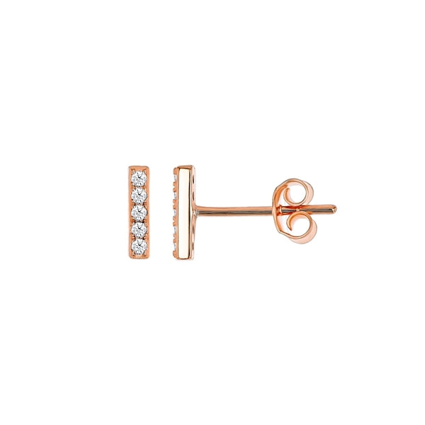 Linear Bar Clear Earring
