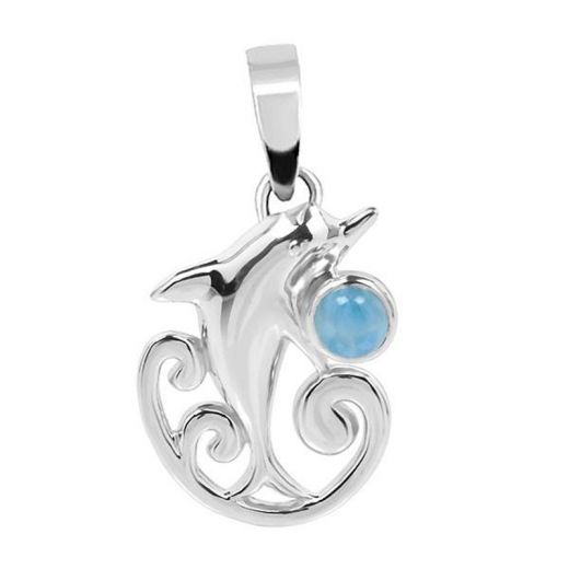 Larimar Dolphin swirl
