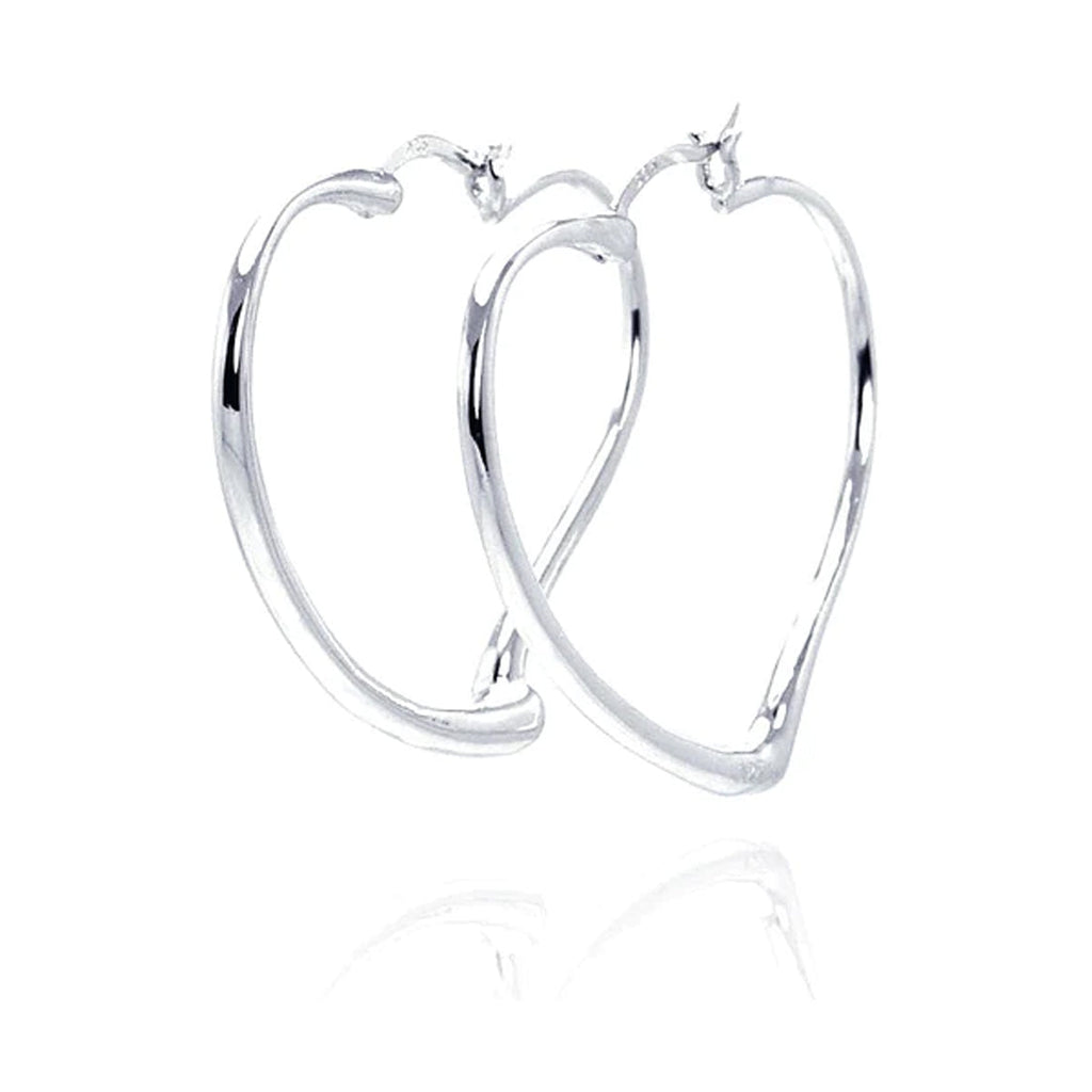 Heart Hoop Earrings