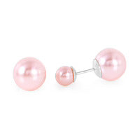 Rhodium Plated Pink Pearl