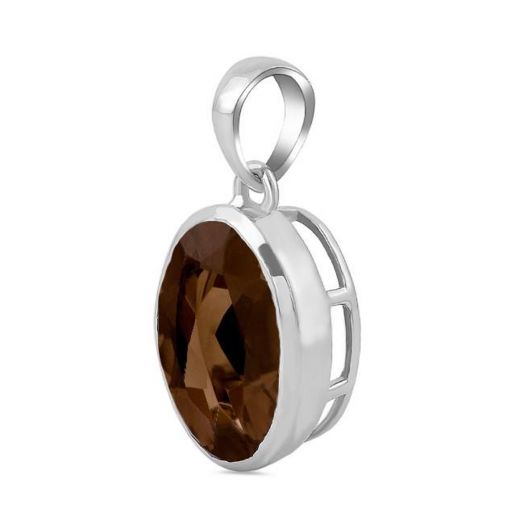 Round Smokey Pendant