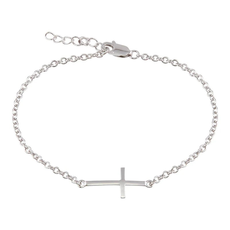 Sideways Cross Bracelet